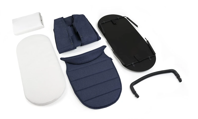 iCandy Peach Navy Twill 2nd Carrycot Fabric, Polyester, 1