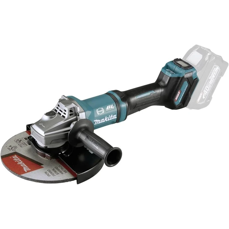 makita GA038GZ Angle Grinder 40 V Max. (Without Battery, Without Charger), Petrol