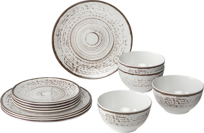 BRUNNER 0830148N.C2K 12 Piece Tableware Set, Kassandra, Set of 3