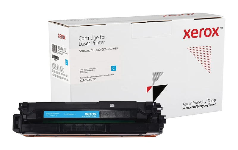Everyday by Xerox Compatible Samsung CLTC506L Cyan Toner, High Capacity, Remanufactured, CLT-C506L