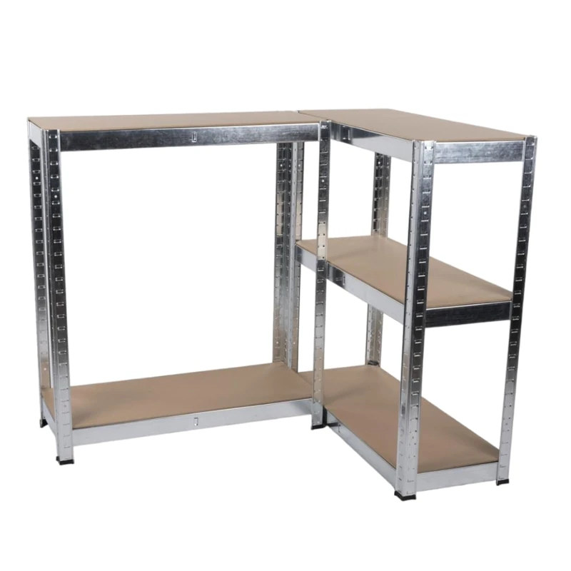 Kinzo Storage Shelving Unit - 5 Shelves - Heavy Duty - Max 750 Kilo - Screw Free - MDF