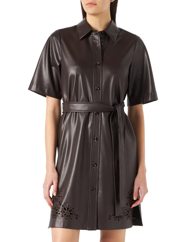 BOSS Women's C_Dalelu Dress, Dark Brown203, 40