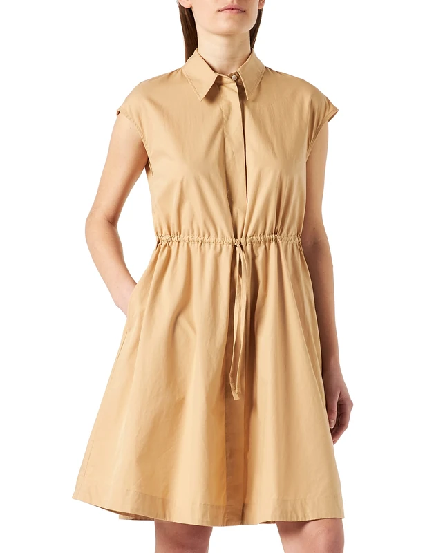 BOSS Women's C_Dakula_EOSP Dress, Light Beige272, 38