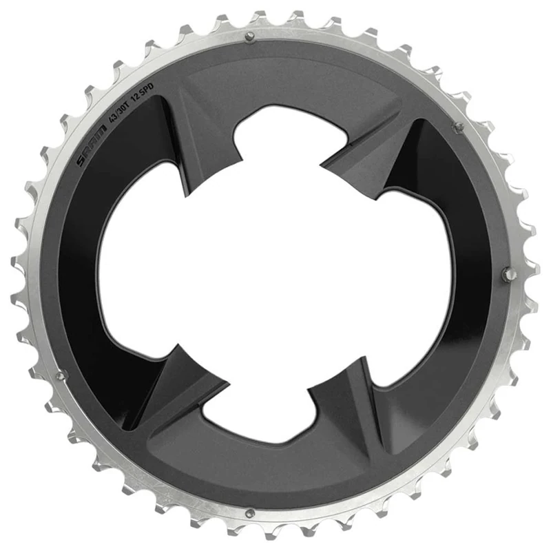 Sram Unisex - Adult Road Rival Wide Chainring, Grey, 2x12