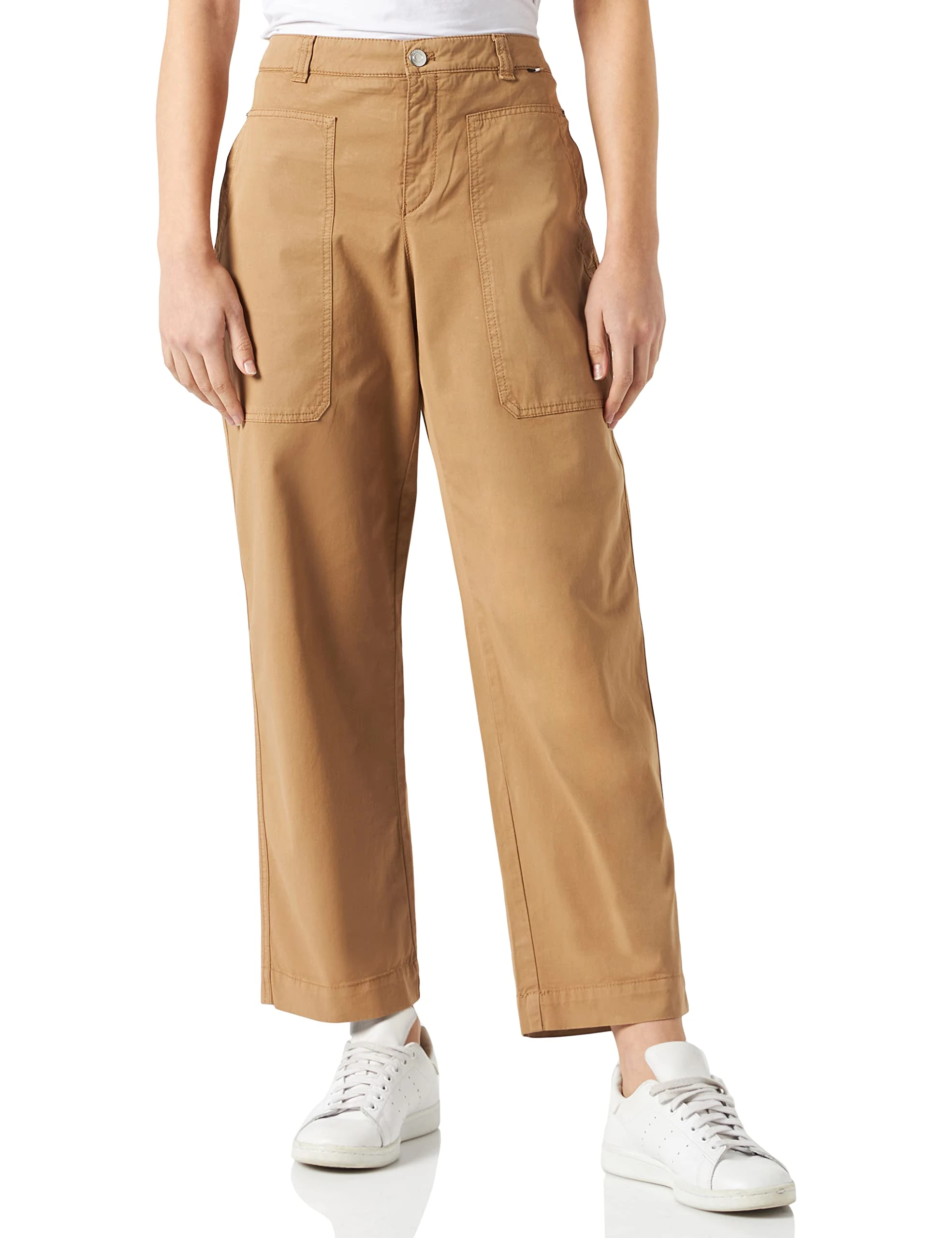 BOSS Women's C_Terea-D Slacks, Medium Beige260, 46