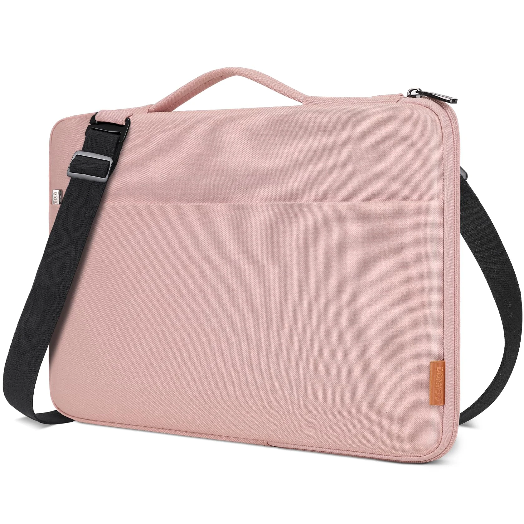 DOMISO 15.6 Inch Laptop Bag Cover Waterproof Shockproof Notebook Sleeve Case Shoulder Bag Protective Cover for 15.6" HP 15/ThinkPad E575/Lenovo IdeaPad S510/Dell Alienware 15/Dell XPS 15,Pink