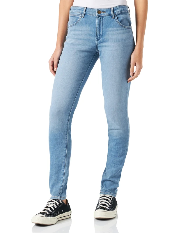 Wrangler Womens SKINNY, Light Sky, W24 / L30