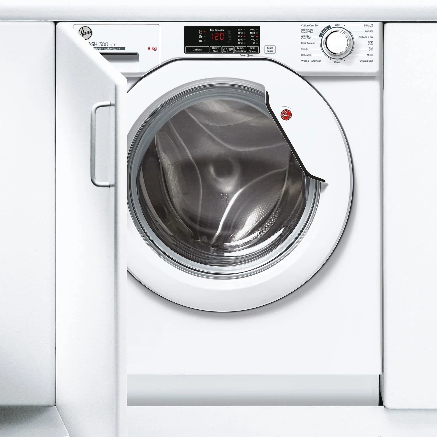 Hoover HBWS 48D1E-80 8 Kg 1400 Rpm Integrated Washing Machine White, One Size
