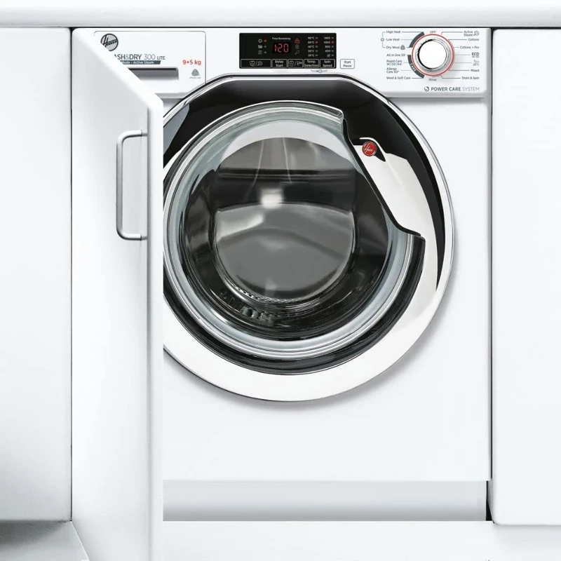 Hoover HBDS595D1ACE 9kg Wash/5kg Dry Washer-Dryer-12 Cycles, 1400 RPM
