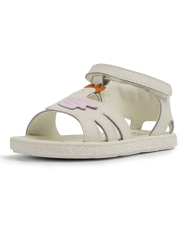 Camper Baby Girls Miko First Walkers K800471 T-Strap Sandal, White, 6 UK Child