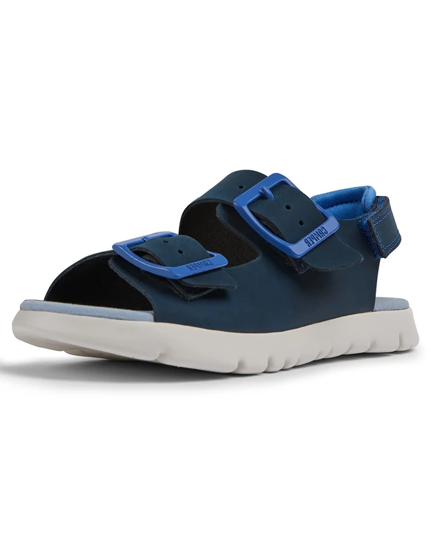 Camper Boys Oruga Kids K800429 2-strap Sandal, Blue 009, 11 UK