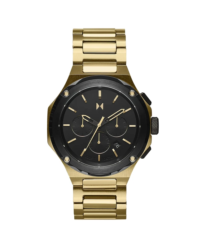 MVMT Chronograph Quartz Watch for Men with Gold Colored Stainless Steel Bracelet - 28000150-D