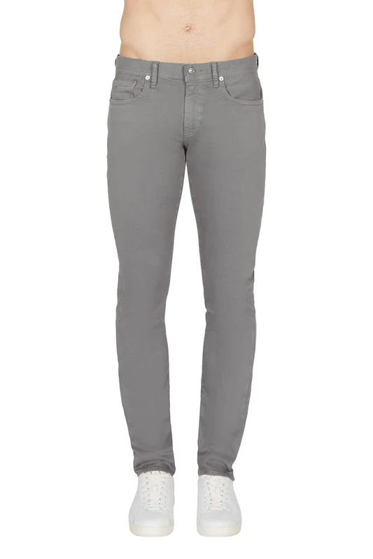 Armani Exchange Mens Five Pockets, Slim, Back Logo Jeans, Grey, 29