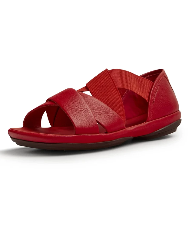 Camper Women's Right Nina-K201367 X-Strap Sandal, Red, 8 UK