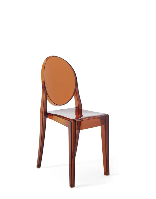 Kartell Victoria Ghost, Set 2 chairs, Amber