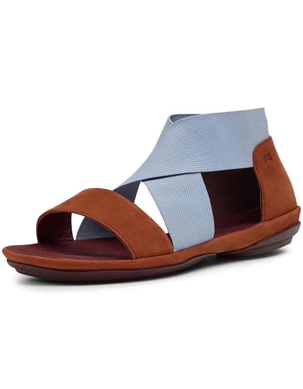Camper K200759 Right Nina, Sandal, Medium Red, - Image 1