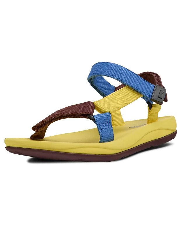 Camper Women's Match K200958 T-Strap Sandal, Multicolour-Yellow, 5 UK