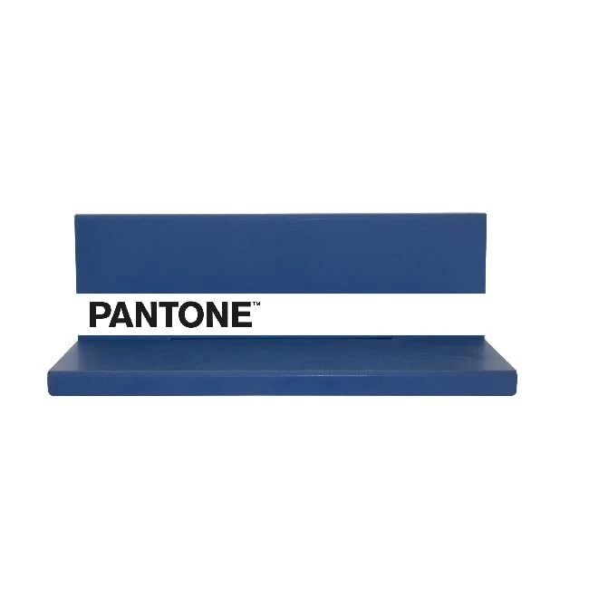 Homemania Shelfie Shelf Wall Decoration Object Holder Square with Shelves for Living Room Bedroom Blue White Black Metal 60 x 14 x 13 cm - Image 1