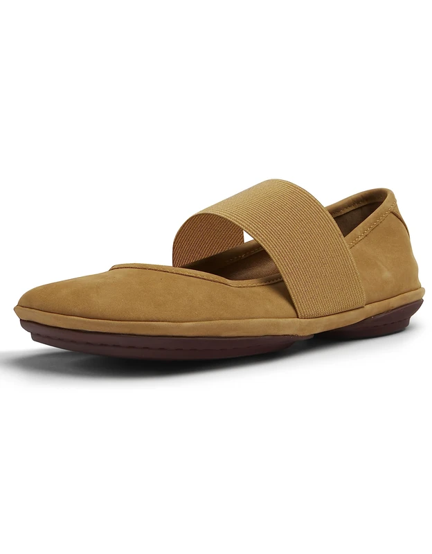 Camper Women's Right Nina-21595 Mary Jane Flat, Brown, 2 UK