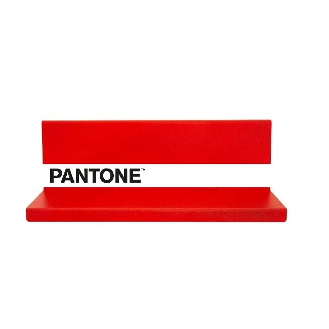 Homemania Shelfie Shelf Wall Decoration Object Holder Square with Shelves for Living Room Bedroom Red White Black Metal 40 x 14 x 13 cm
