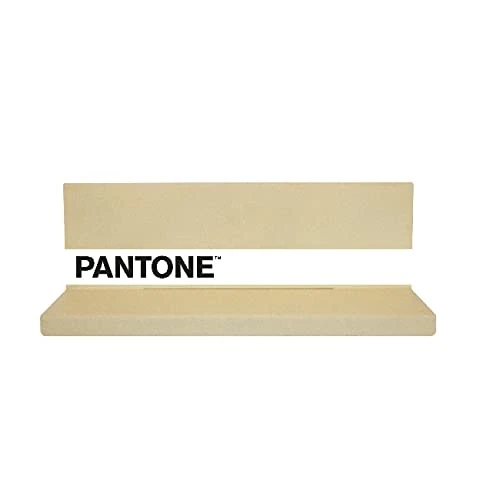 Homemania Shelfie Shelf Wall Decoration Object Holder Square with Shelves for Living Room, Bedroom, Sand, White, Black Metal, 60 x 14 x 13 cm