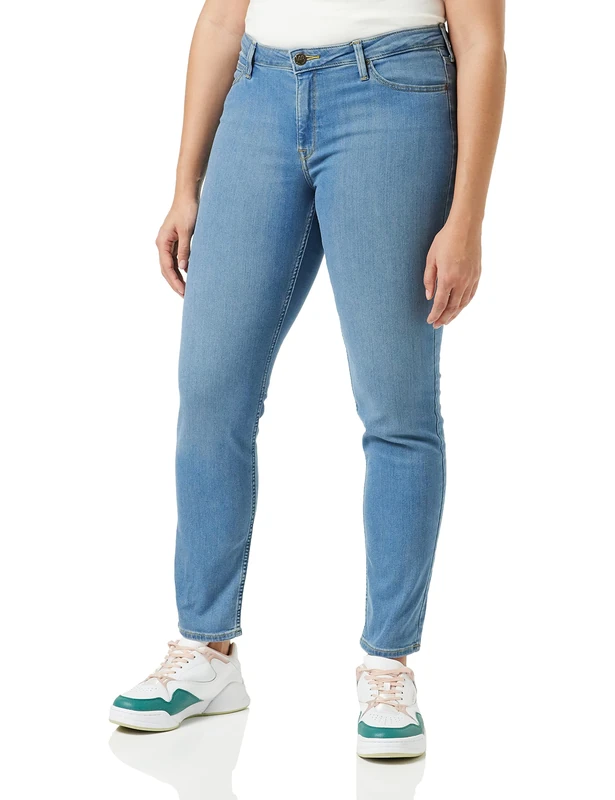 Lee Womens Elly Jeans, MID Blue, W24 / L31