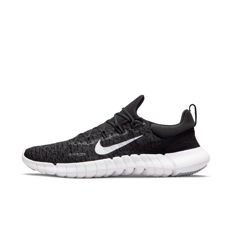 Nike Nike Free Rn 5,0 2021 Running Shoe Black White Dk Smoke Grey 13.5