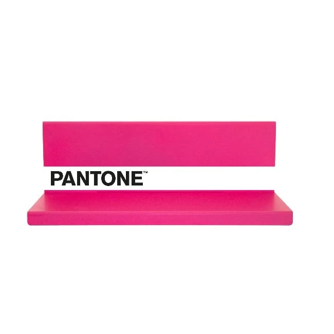 Homemania Shelfie Shelf Wall Decoration Object Holder Square with Shelves for Living Room, Bedroom, Pink, White, Black Metal, 40 x 14 x 13 cm - Image 1
