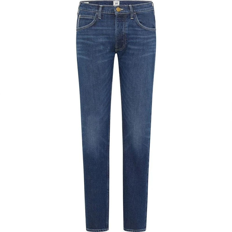 Lee Men's Luke Button Fly Jeans, Dark Newberry, 27 W/32 L