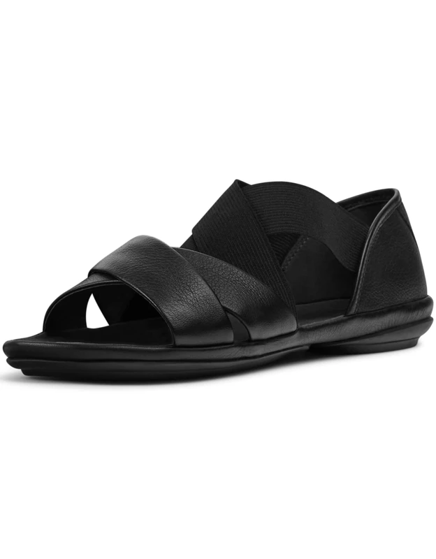 Camper K201367 Right Nina, X-strap sandal, Black,