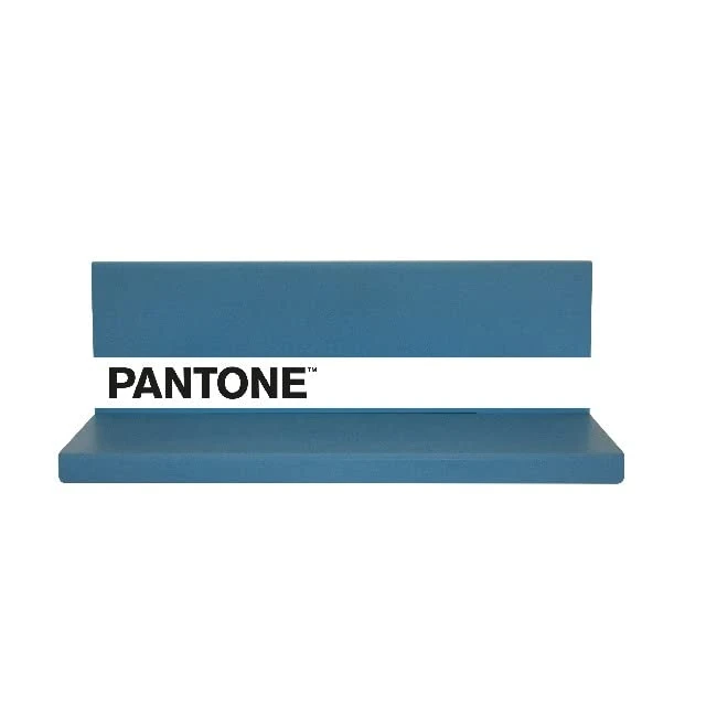 Homemania Shelfie Shelf Wall Decoration Object Holder Square with Shelves for Living Room Bedroom Blue White Black Metal 60 x 14 x 13 cm - Image 1