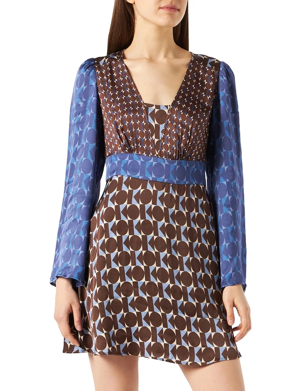 Sisley Women's Dress 4VMALV00G, Multicolor 901, 34