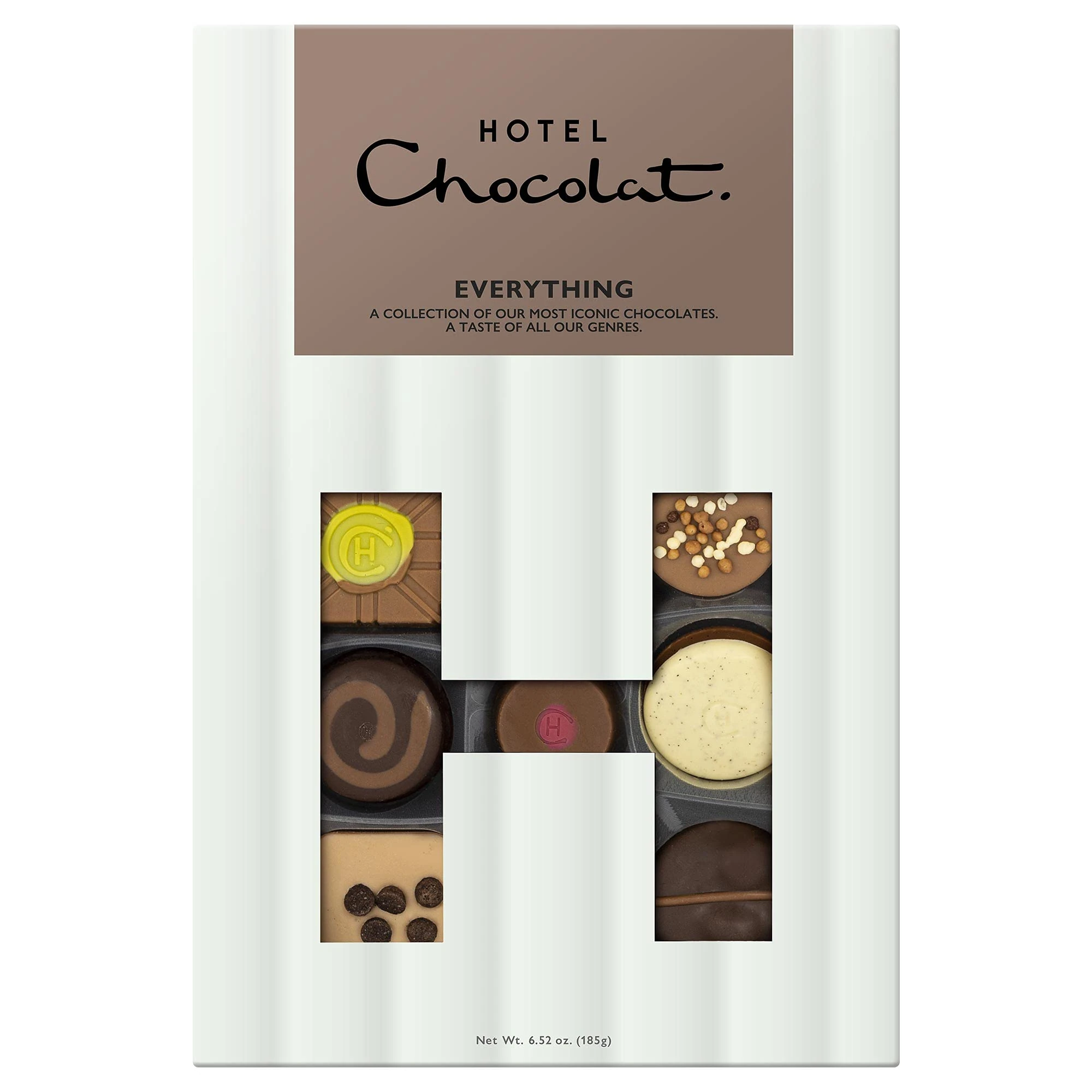 Hotel Chocolat Everything H-box - 14 Milk, White And Dark Chocolates, 185g - Chocolate Gifts For Birthday, Thank You, Congratulations, Anniversary