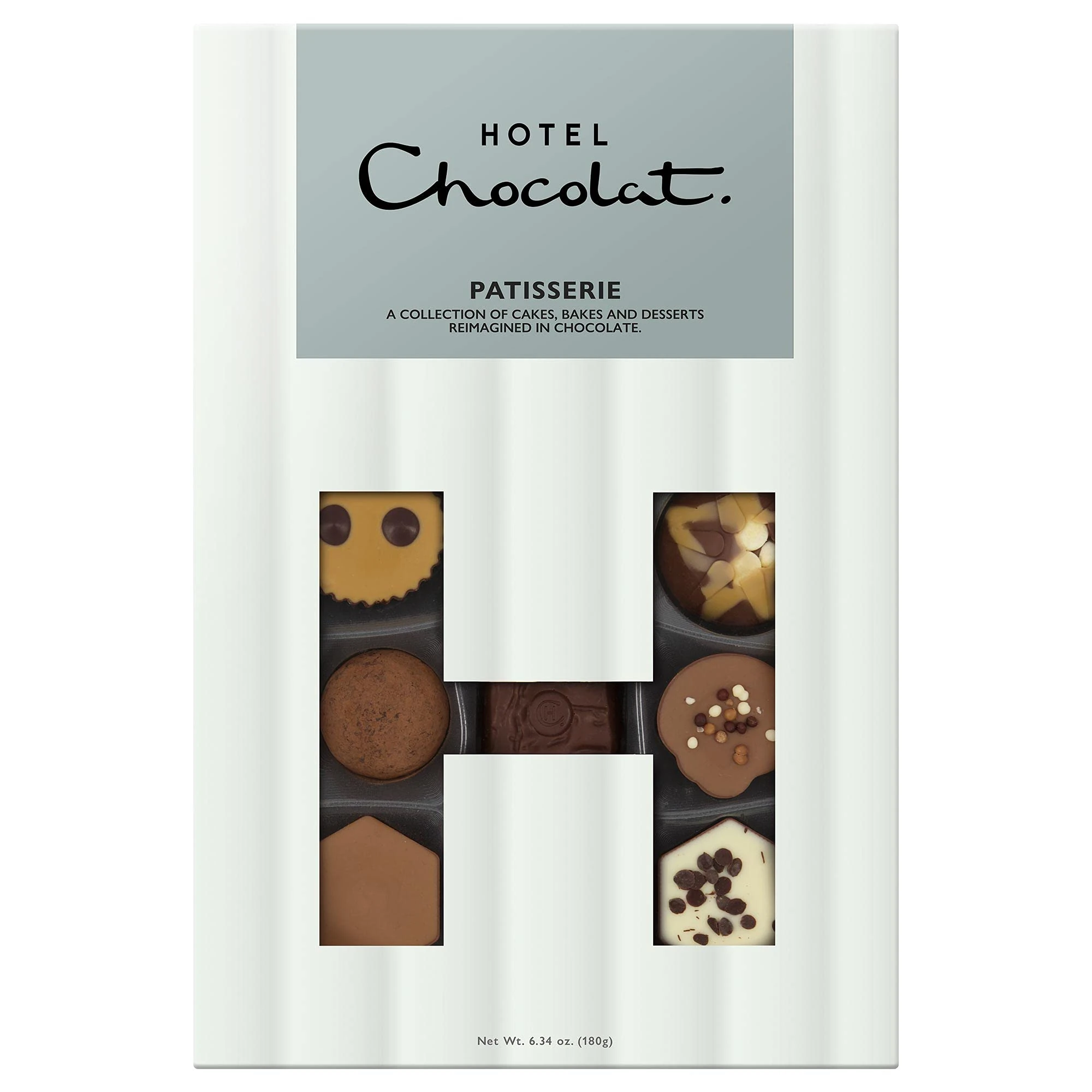 Hotel Chocolat Patisserie H-Box - 14 Dessert-Inspired Chocolates, 180g - Chocolate Gifts For Birthday, Thank You, Congratulations, Anniversary - Gifts For Her And Him