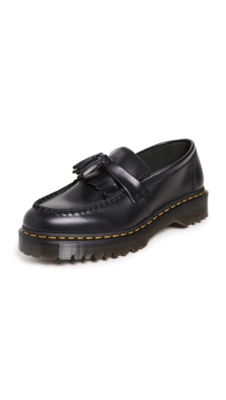 Dr. Martens Ovaler AdrianUnisex Adult, Black Smooth, 6 UK