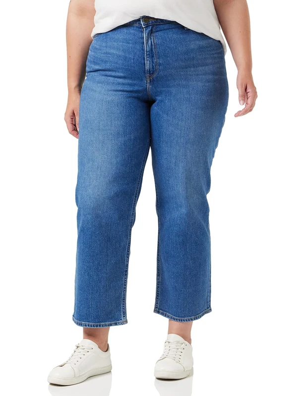 Lee Women's Wide Leg Long Jeans, Used Alton, 44/46 IT (31W/35L)