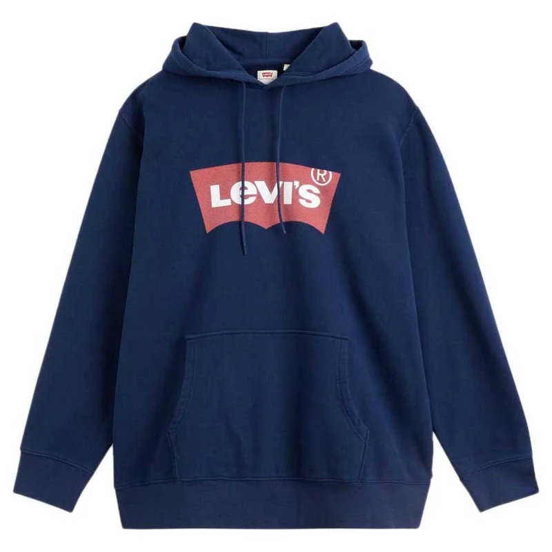 Levi's Men's Big & Tall Graphic Hoodie Batwing Dress (Blue) XL
