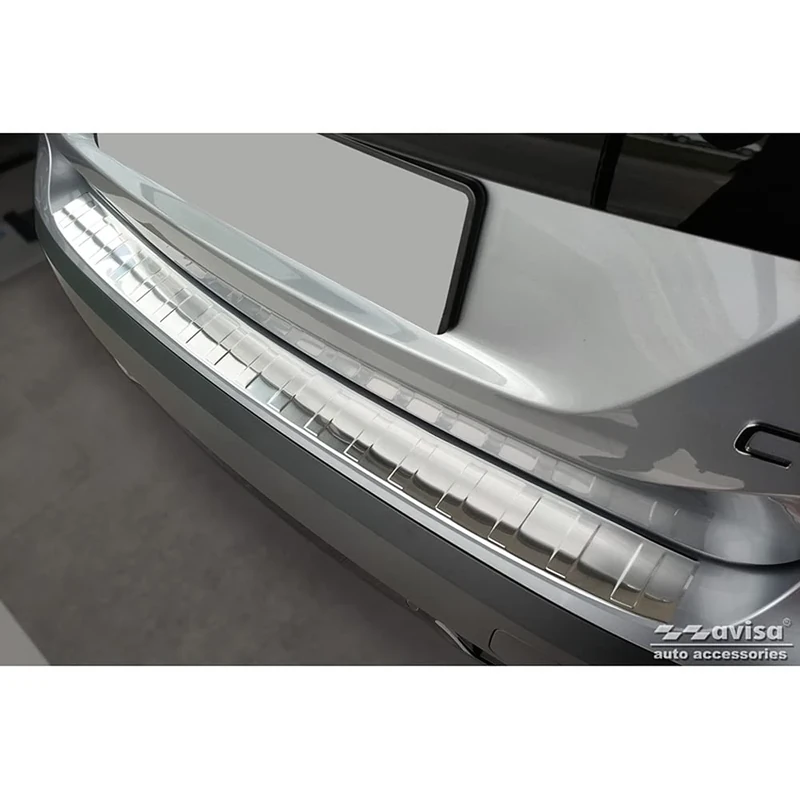 Avisa Stainless Steel Rear bumper protector compatible with Citroën C4/e-C4 III 2020- 'Ribs'