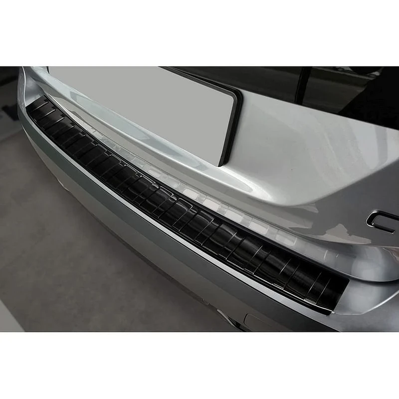 Avisa Black Stainless Steel Rear bumper protector compatible with Citroën C4/e-C4 III 2020- 'Ribs'