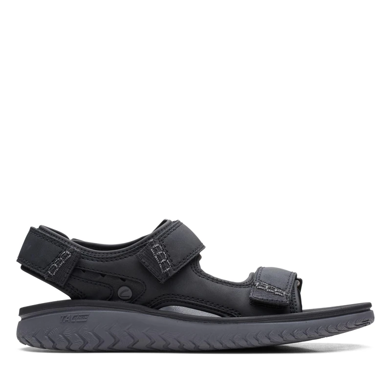 Clarks Men's Wesley Bay Sandal, Black, 7 UK