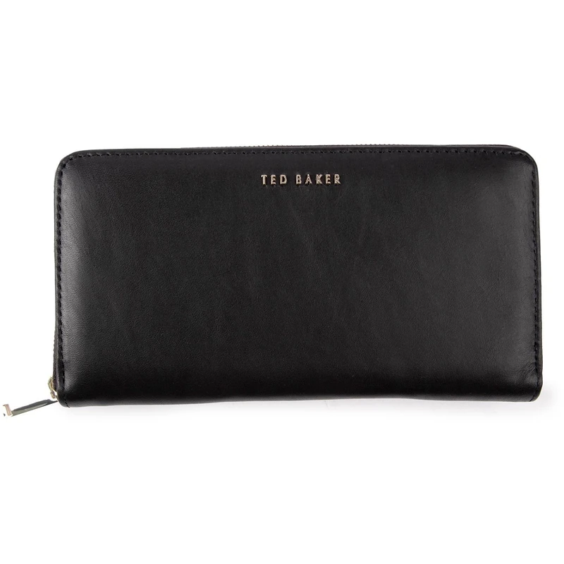 Ted Baker Women's GARCEY Bi-Fold Leather Wallet, Black, One Size
