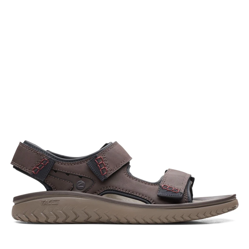 Clarks Men's Wesley Bay Sandal, Brown, 8 UK