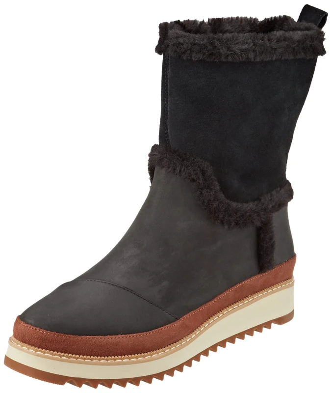 TOMS MAKENNA Womens Leather Boots Black