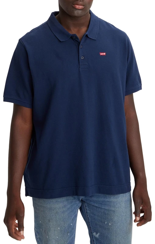 Levi's Men's Big & Tall Housemark Polo T-Shirt, Dress Blues, 3XL - Image 1