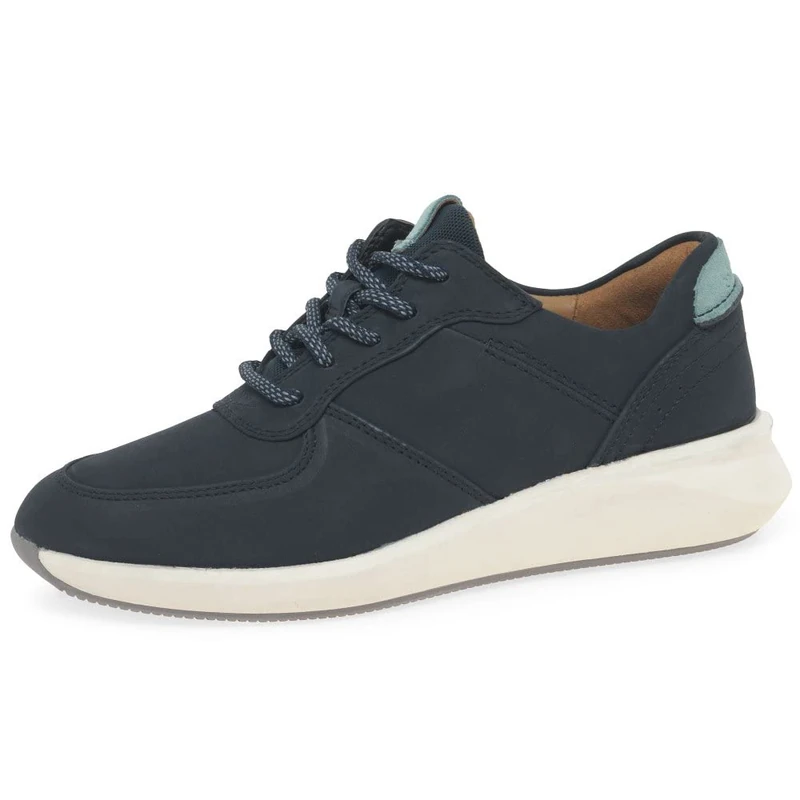 Clarks Women's Un Rio Sprint Shoes, Navy Nubuck, 6.5 UK