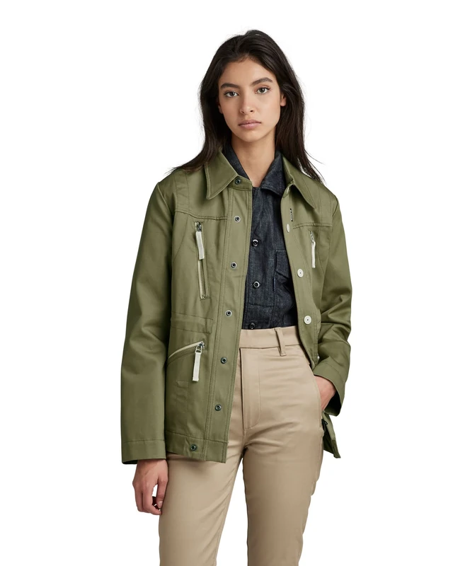 G-Star Women's Slim Field Jacket, Green (fresh army green D21017-C962-9822), XS