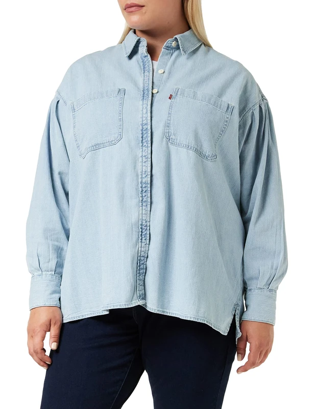 Levi's Women's Villa Tunic Shirt Collision Course 1 (Blue) S