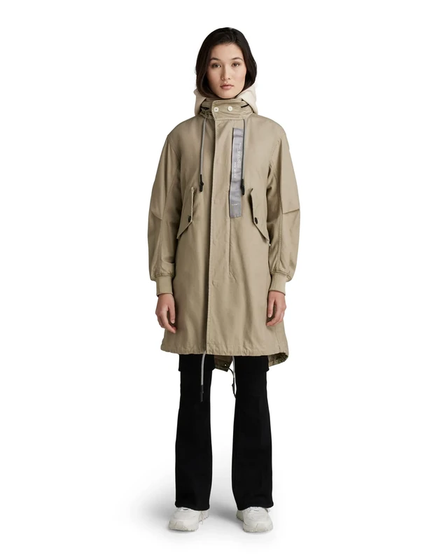 G-Star Women's Fishtail Parka, Beige (tree house D21020-C960-C941), M