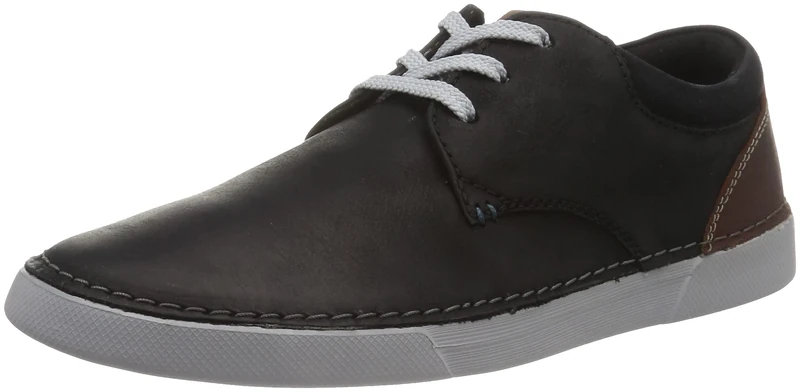 Clarks Gereld Lace, Sneaker, Black Leather,