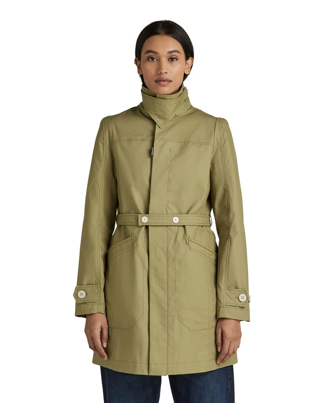 G-Star Women's Slim Minor Trench, Green (fresh army green D21015-A501-9822), M